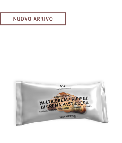Cornetto Multicereali con crema pasticcera